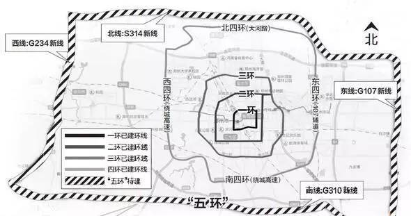 郑州五环规划图揭秘，城市发展的宏伟蓝图与未来展望